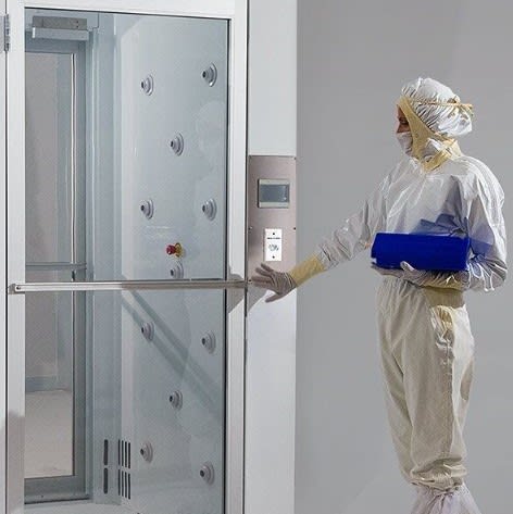 Automatic Glazed Swing Door