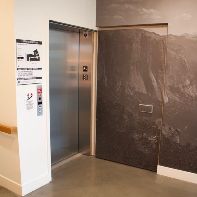 Elevator Smoke Door