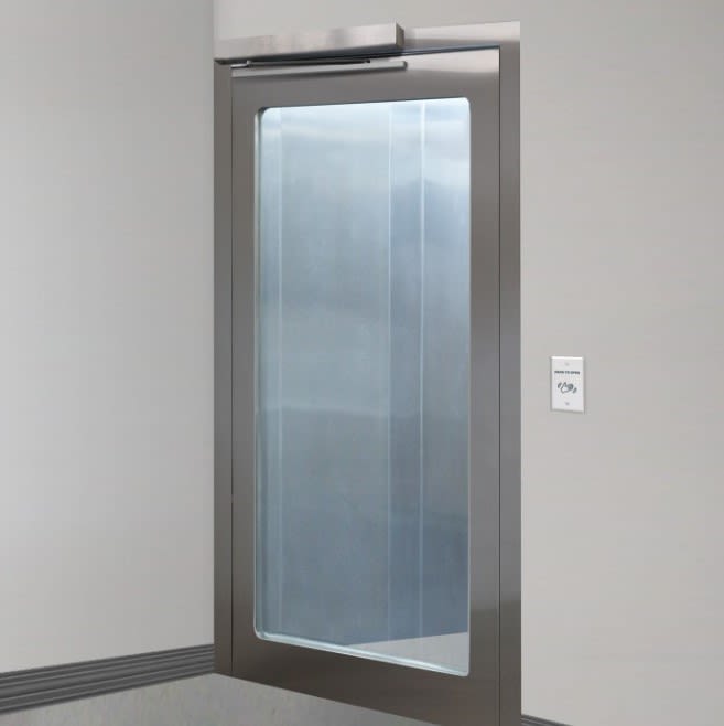 Automatic Glazed Swing Door