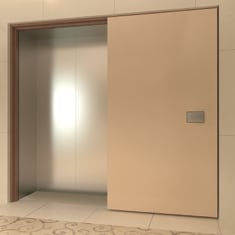 Flush Push Pad Door