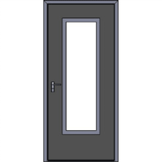 Full Lite Door-Hollow Metal