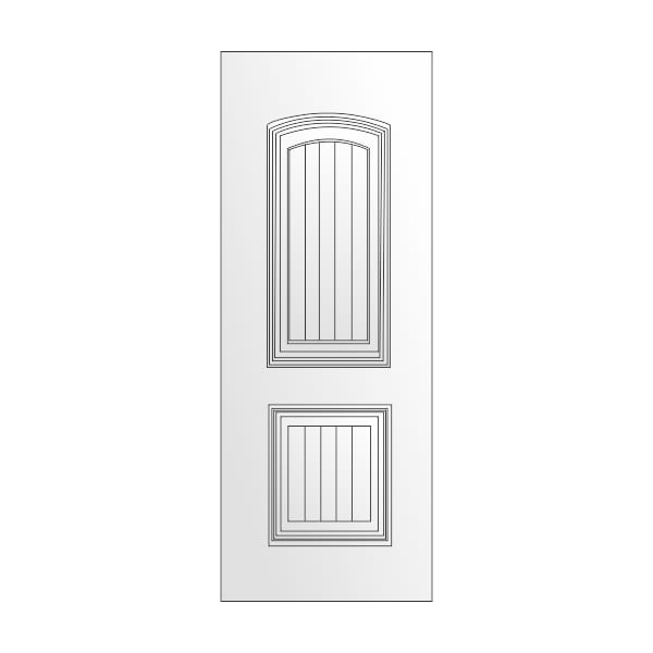 2-Panel : Arch Top Plank