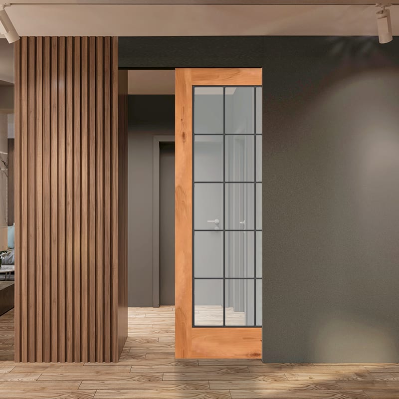 Glazed Pocket Door