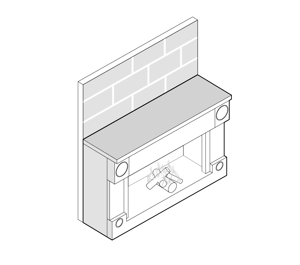 Arlo TV Stand with Nova Electric Firebox
