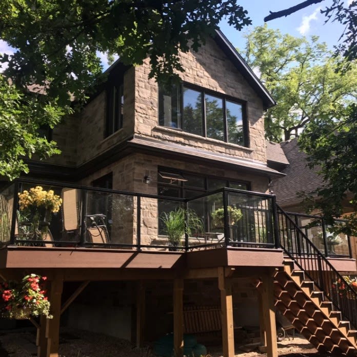 Framed Glass Railing