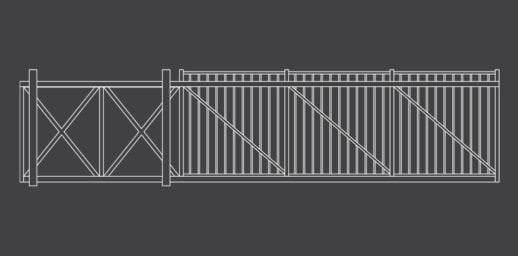 Chain-Link Cantilever Gates