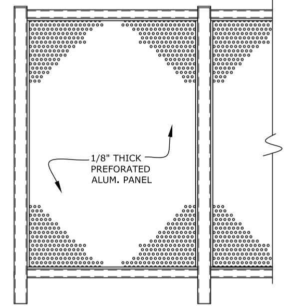 Perforated Aluminum Divider