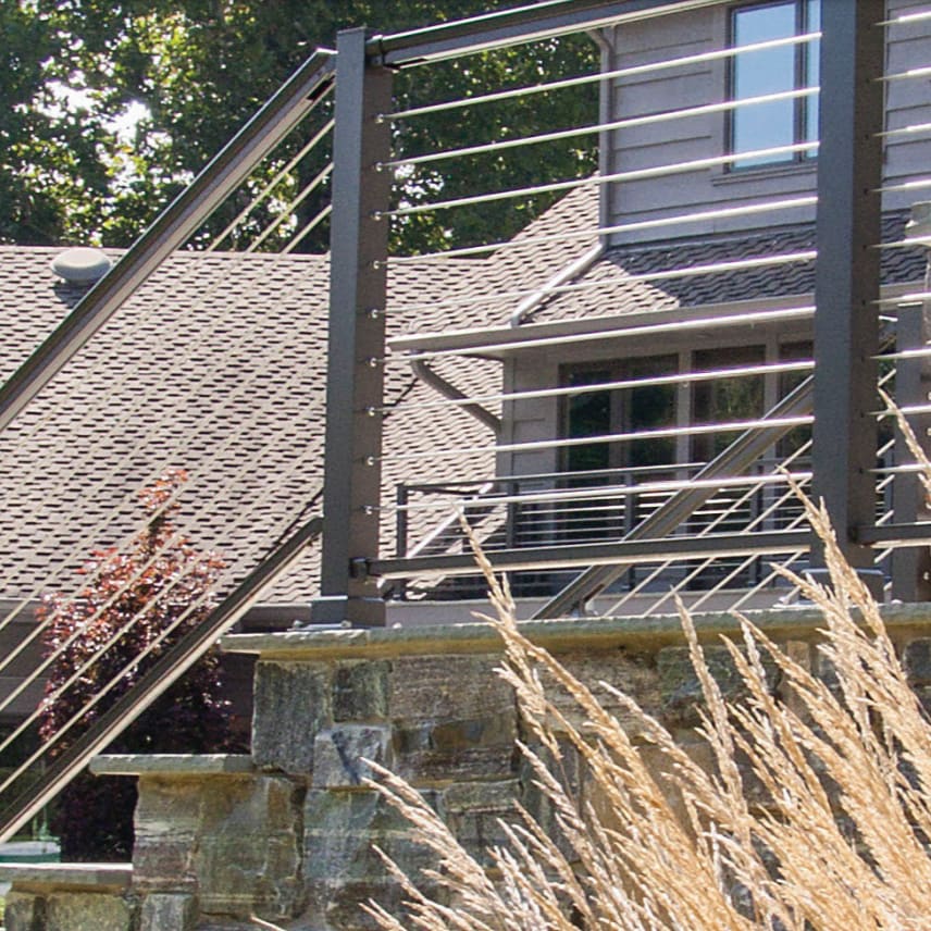 9C Square Post Cable Railing