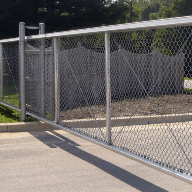 Chain Link Mesh Gate