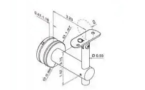 Adjustable Glass Mount