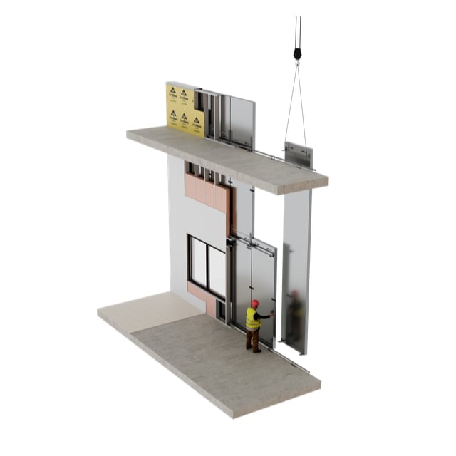 BIPV Claditized Unitized Wall System