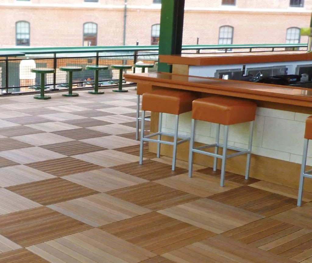 Wood Plaza Pavers