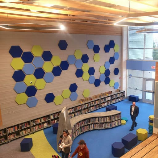 Acoustic Tile Wood - Hexagon