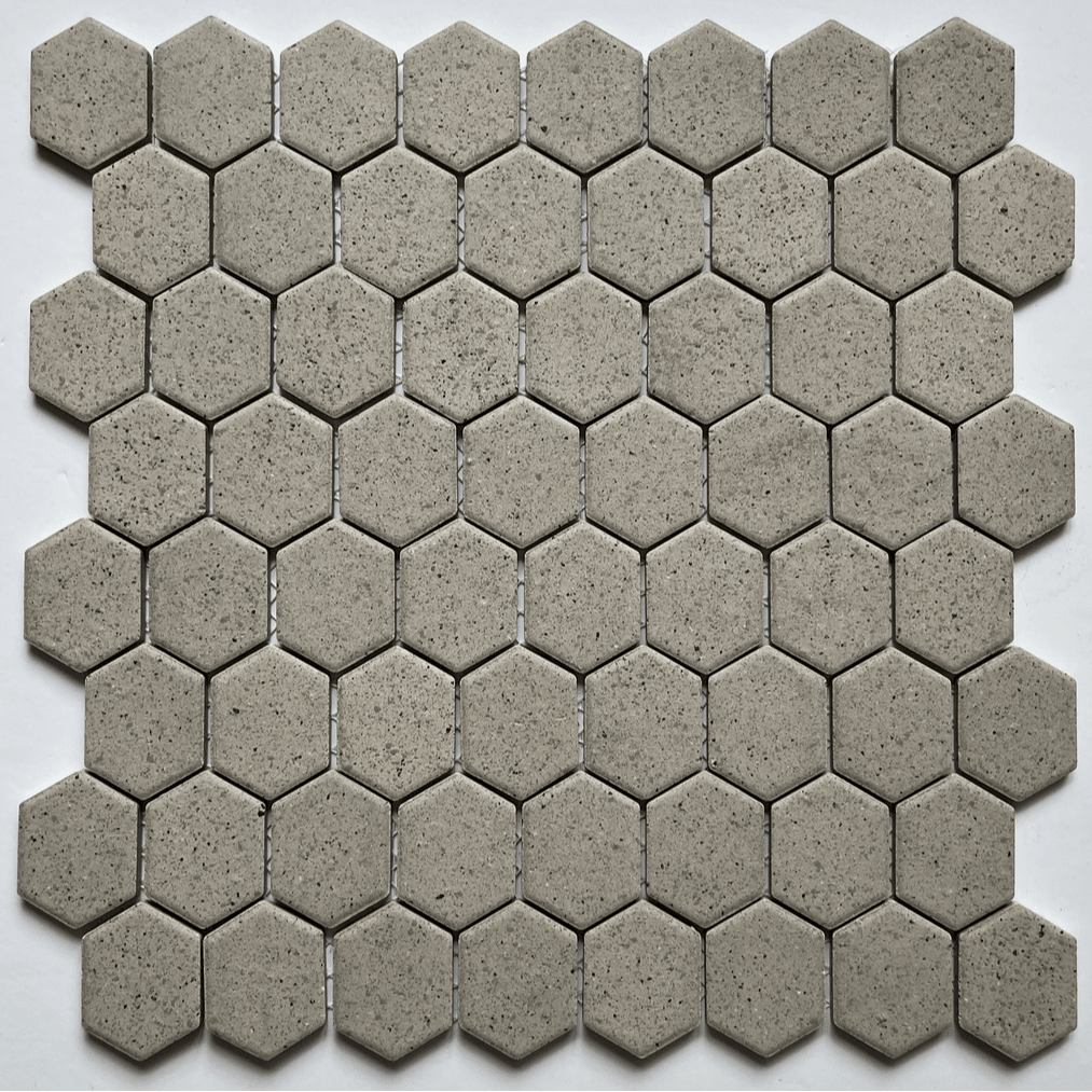 Elongated hexagon mosaic