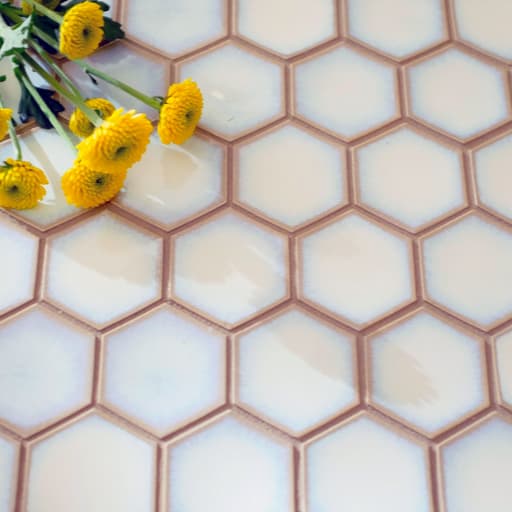 flat glazed hex field