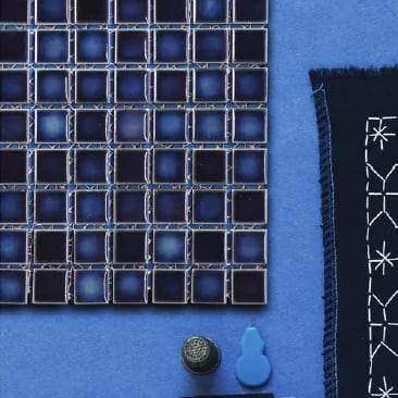 glazed square mosaic