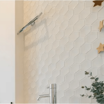concave unglazed hex field