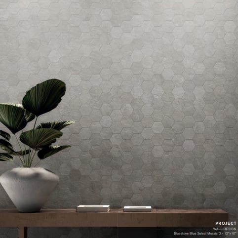 Bluestone Hexagon Mosiac