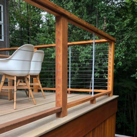 Wood Frame Railing