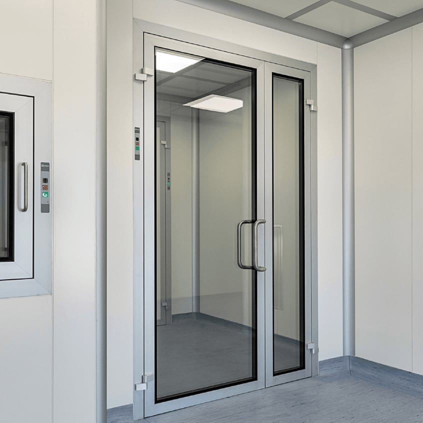 Glazed Aluminum Swing Door