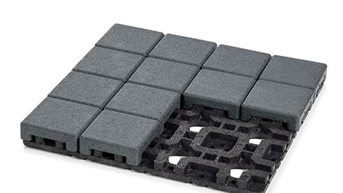 4" x 4" Pavers on Grid