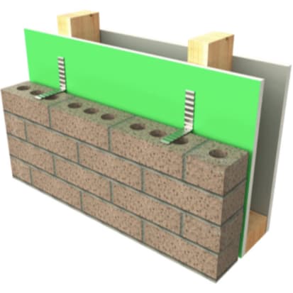Brik-Tie Corrugated Wall