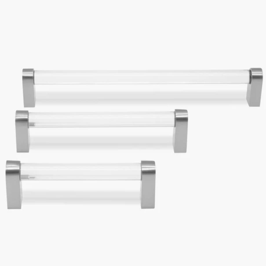 Clear & Satin Nickel