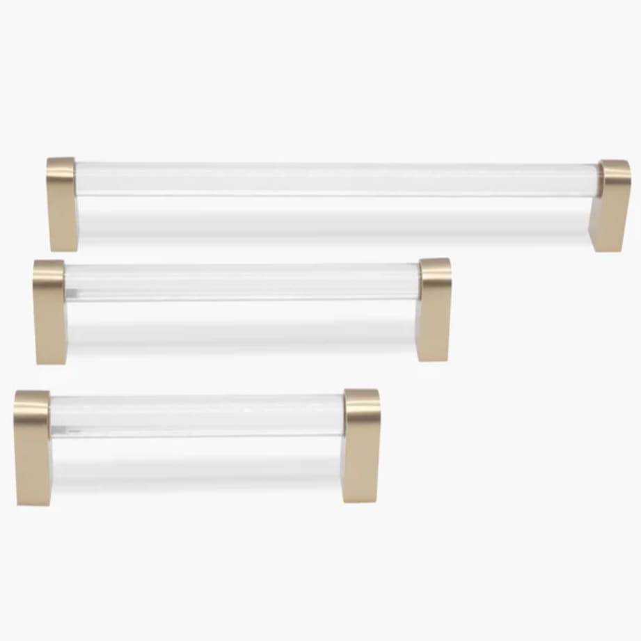 Clear & Satin Brass