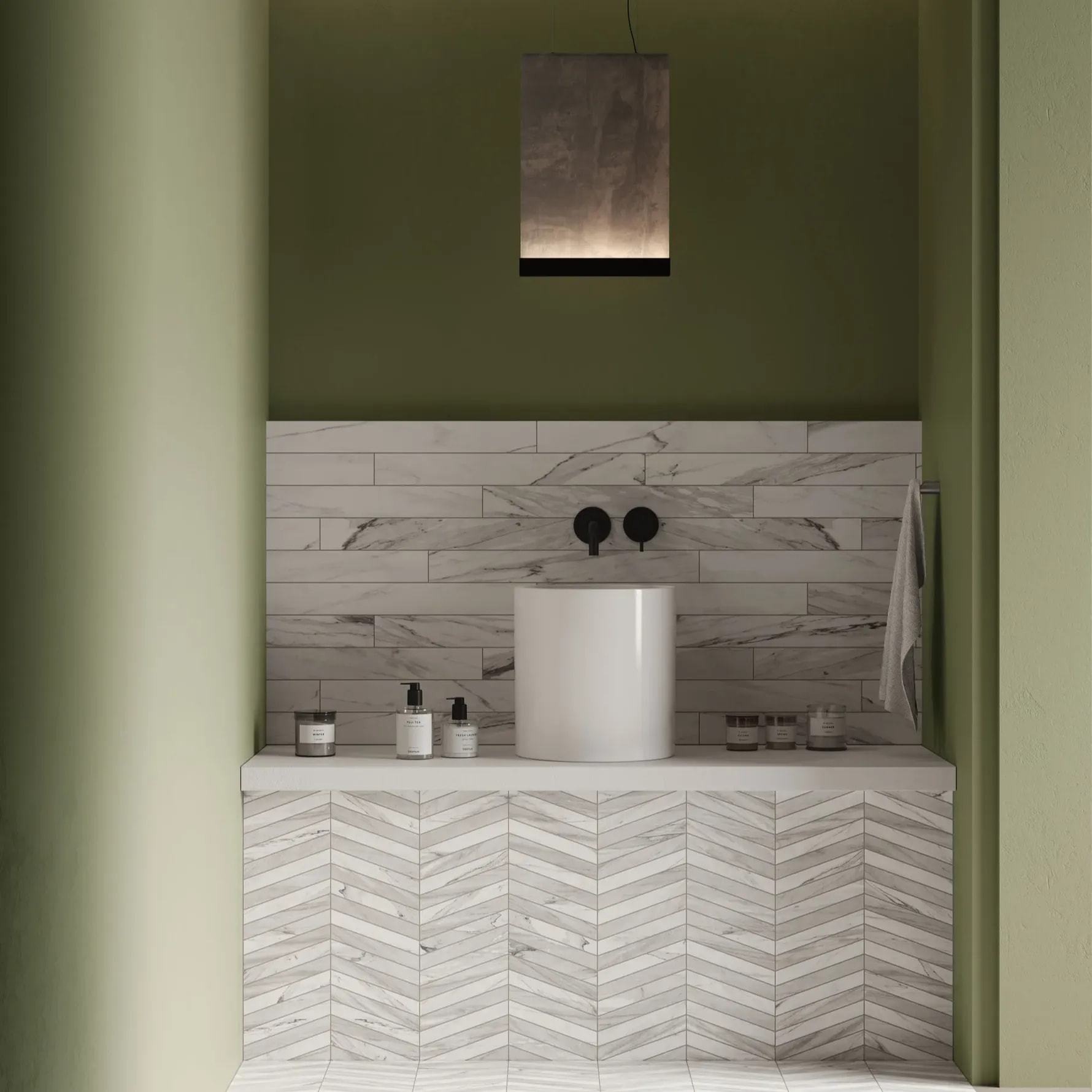 Chevron Mosaic Tile