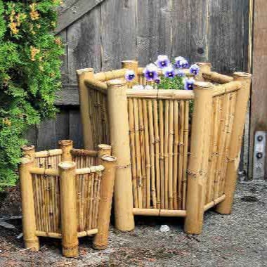 Bamboo Hexagon Planters