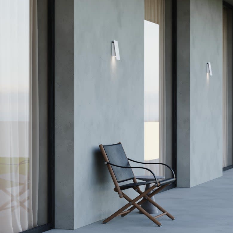 Angled Plane Narrow Downlight LED Sconce