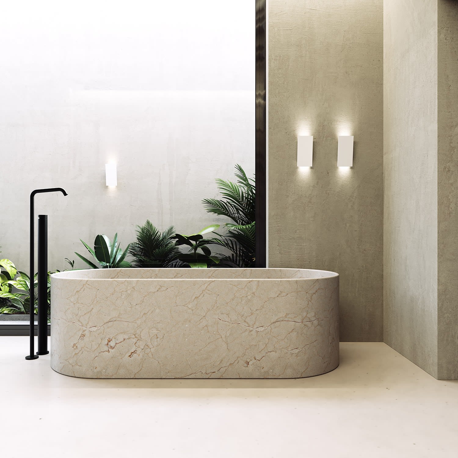 Angled Plane Narrow LED Sconce