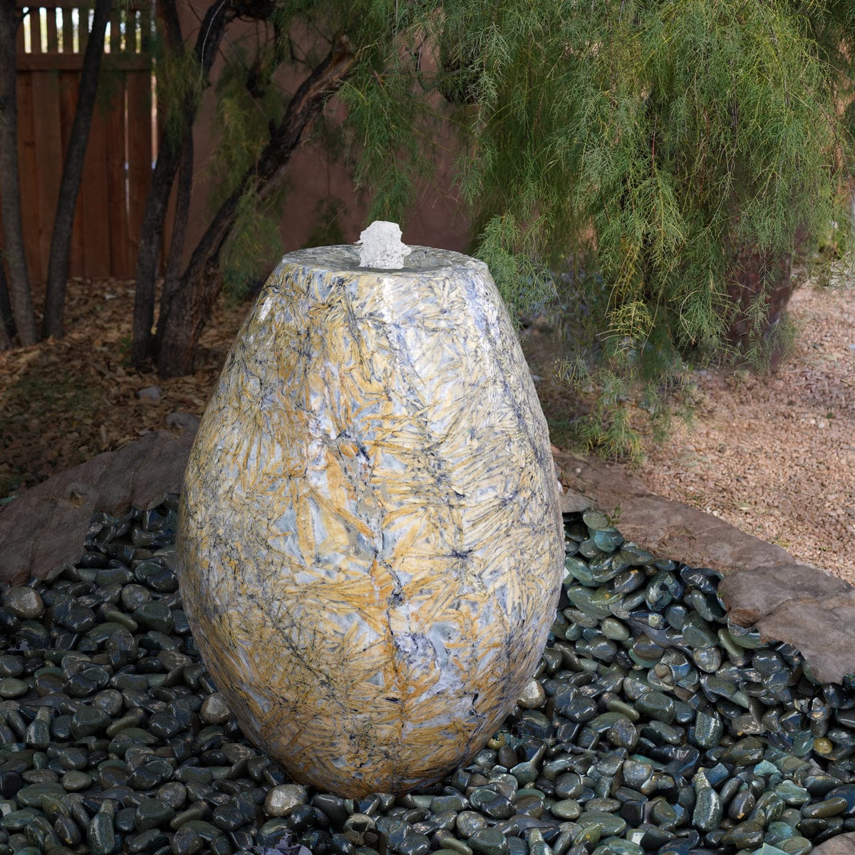 Bamboo Marble Fountain, Bulb Shape