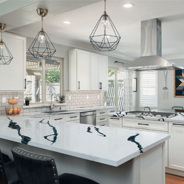 Calacatta Borghini Black Quartz Stone