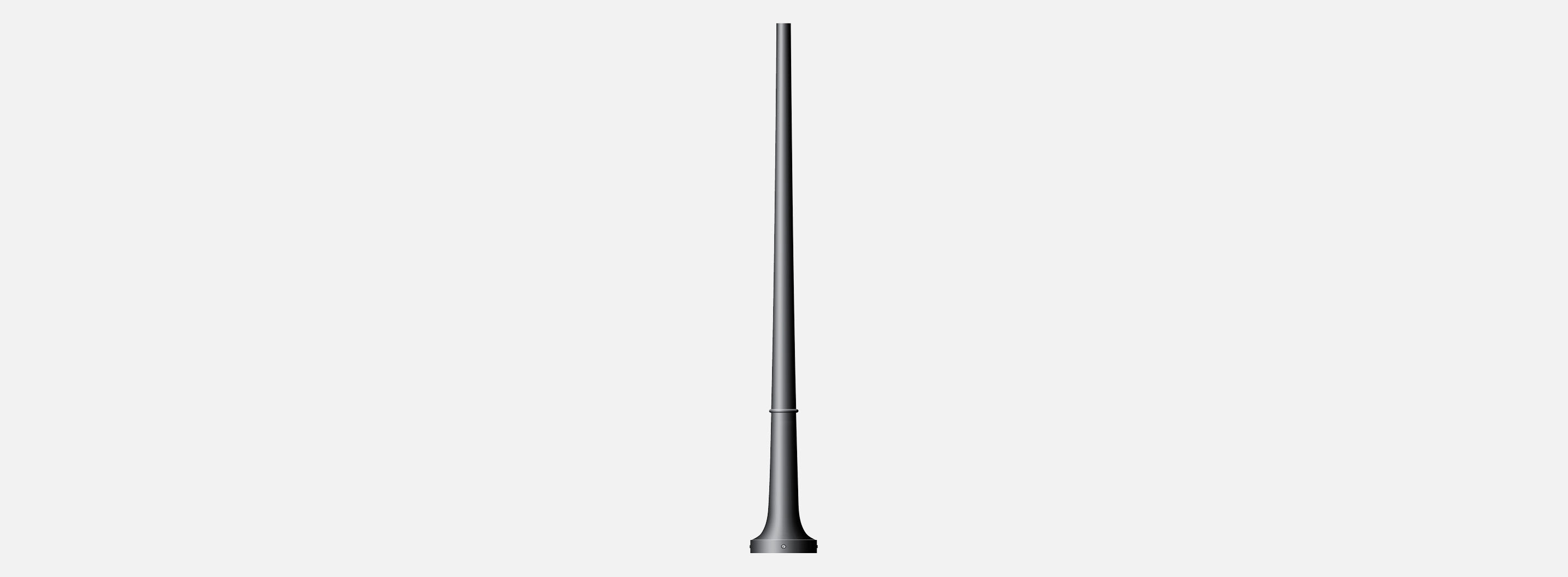 Aluminum pole Fixed bell base