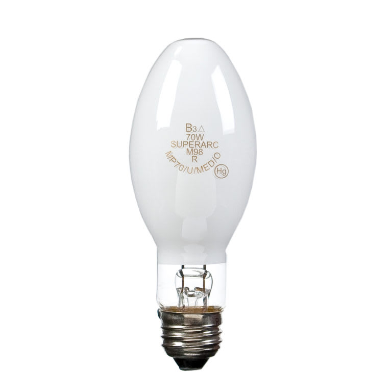 100-Watt Super Arc Pulse Start Metal Halide HID ED17 MED Coated 3700K