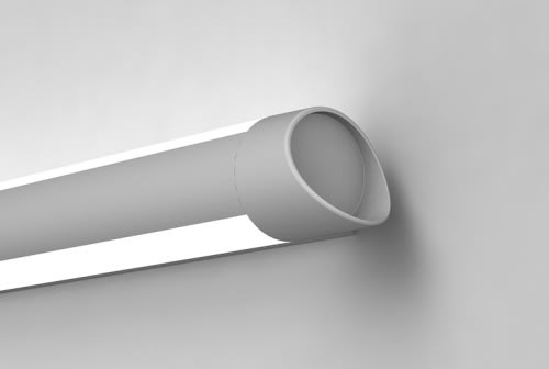 AR300 Wall Mount Indirect-Direct Sculpted End