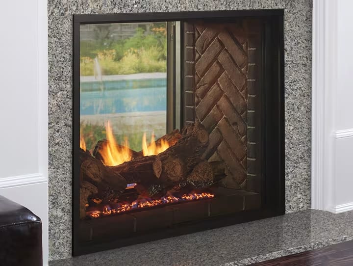 Fortress Outdoor See-Through Gas Fireplace