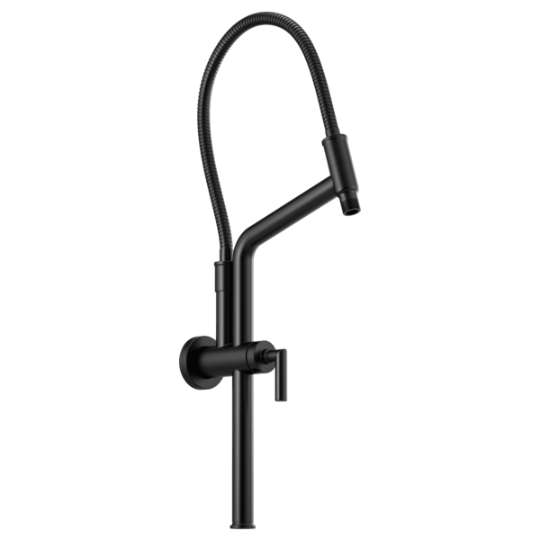 10 7/16" Linear Round Slide Bar Shower Arm And Flange (81892-BL)