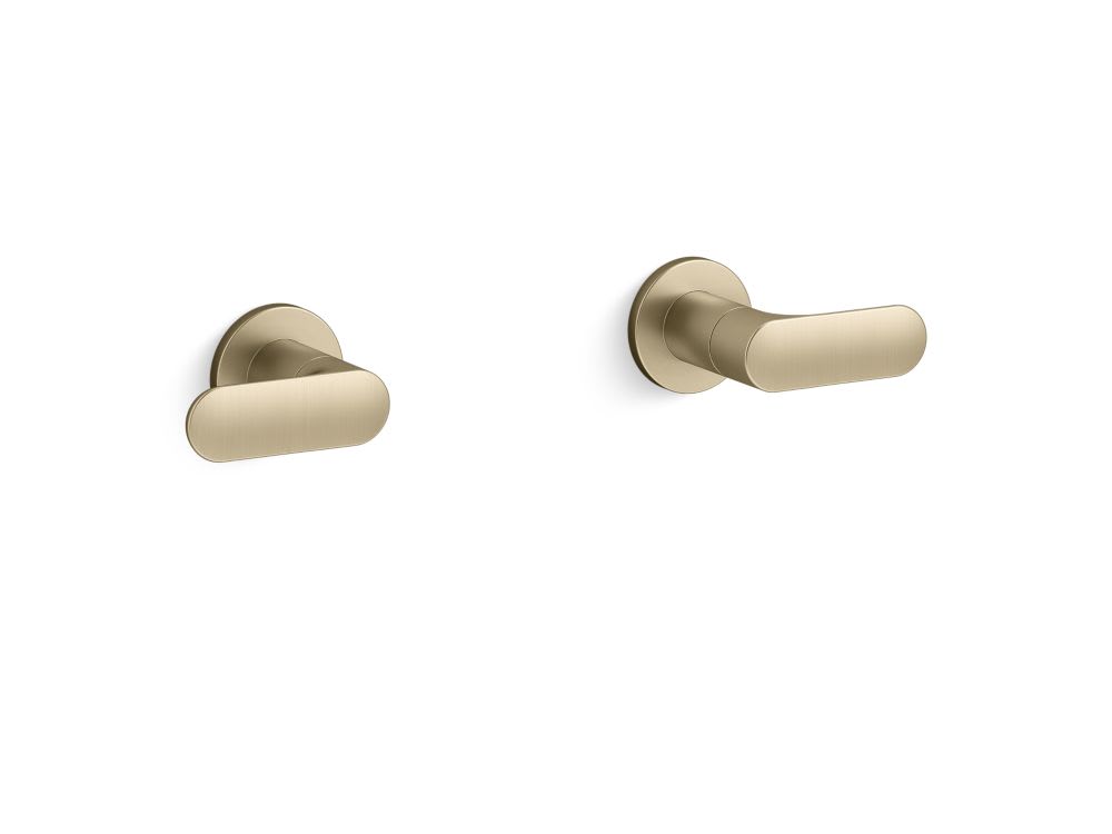 002 Bath Faucet Handles- Brushed French Gold