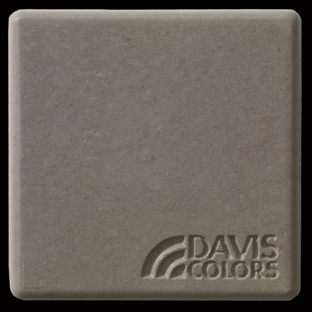 Canyon 3 inch x 3 inch sample tile colored with Davis Colors Canyon concrete pigment