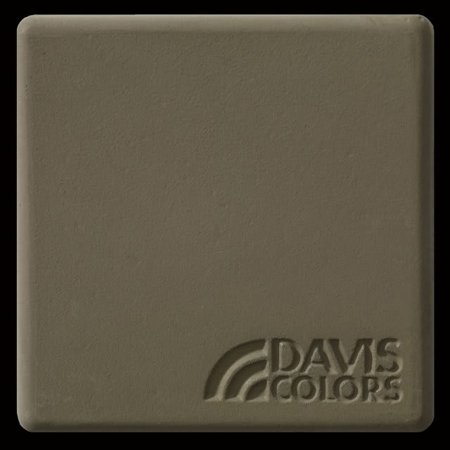 Adobe 3 inch x 3 inch sample tile colored with Davis Colors Adobe concrete pigment