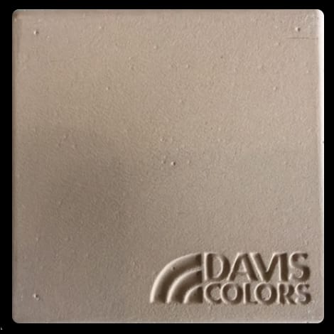 Autumn Gold 3 inch x 3 inch sample tile colored with Davis Colors Autumn Gold concrete pigment