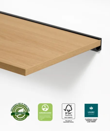 Ethereal Floating Shelf Set