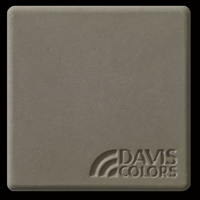Bayou 3 inch x 3 inch sample tile colored with Davis Colors Bayou concrete pigment