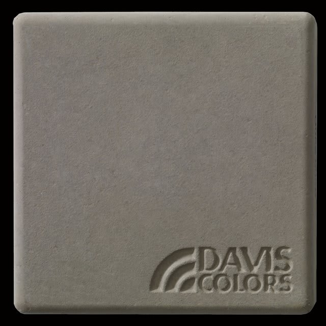 Dune 3 inch x 3 inch sample tile colored with Davis Colors Dune concrete pigment