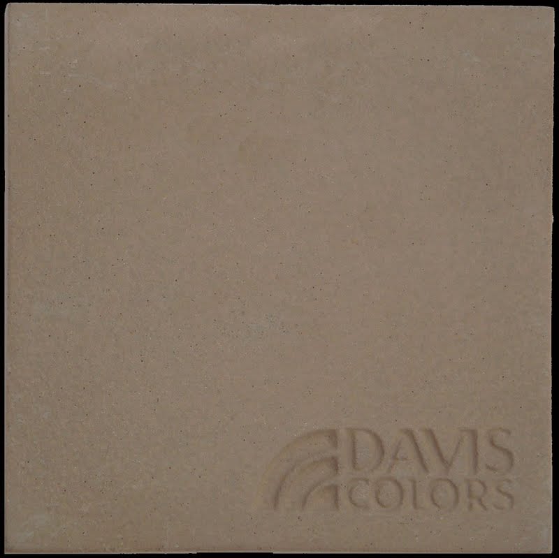 Eastern Tan 3 inch x 3 inch sample tile colored with Davis Colors Eastern Tan concrete pigment
