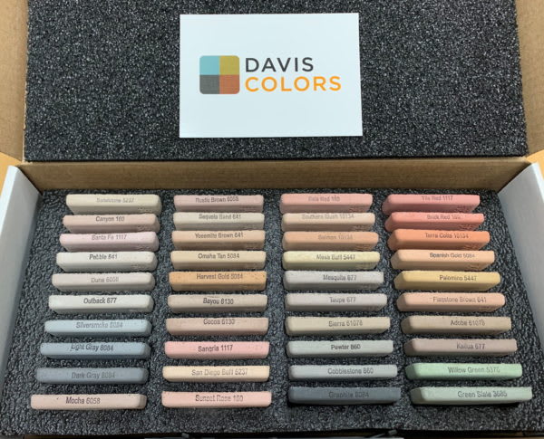 Davis Colors Concrete Pigment Tile Sample Kit