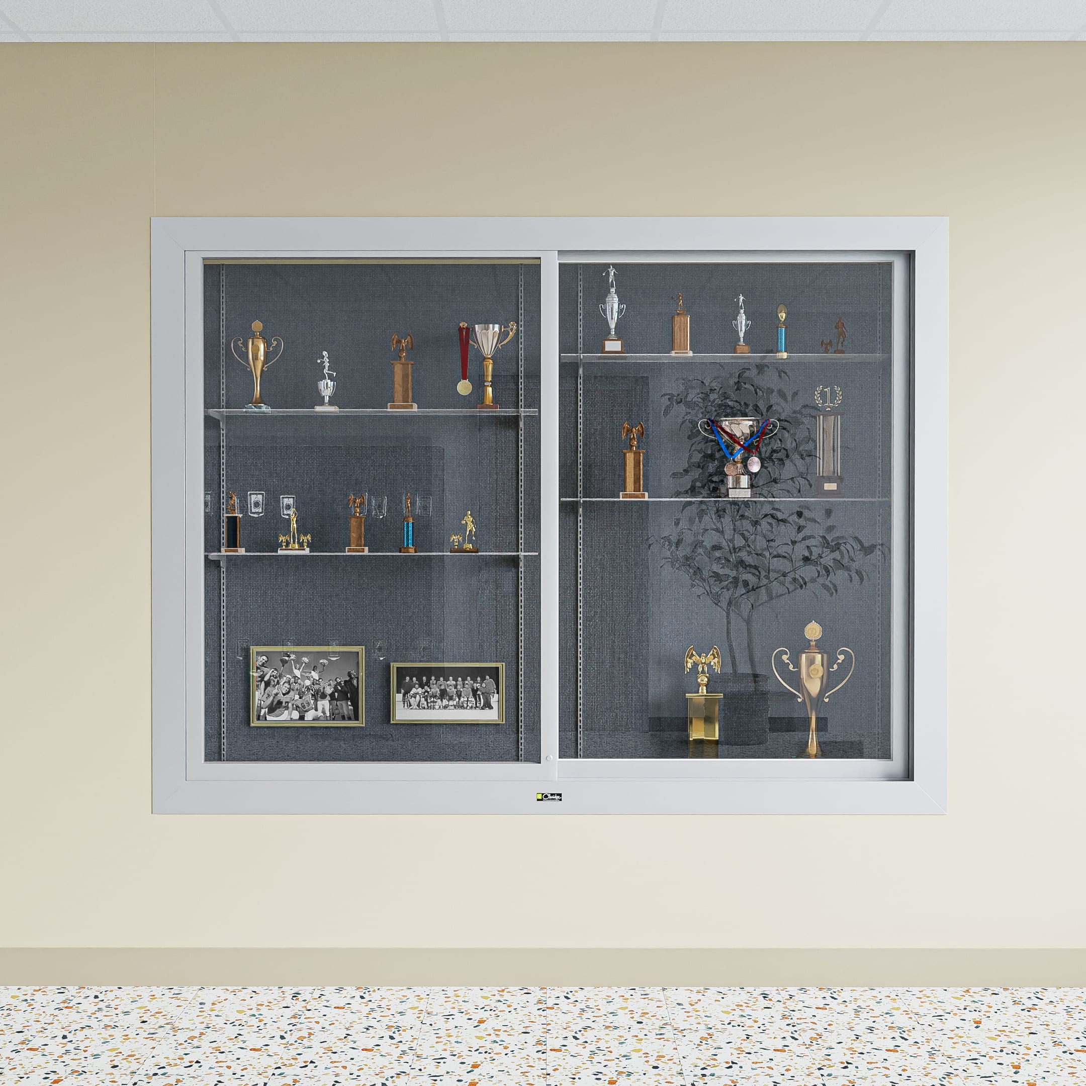 390 Series Recessed Display Case