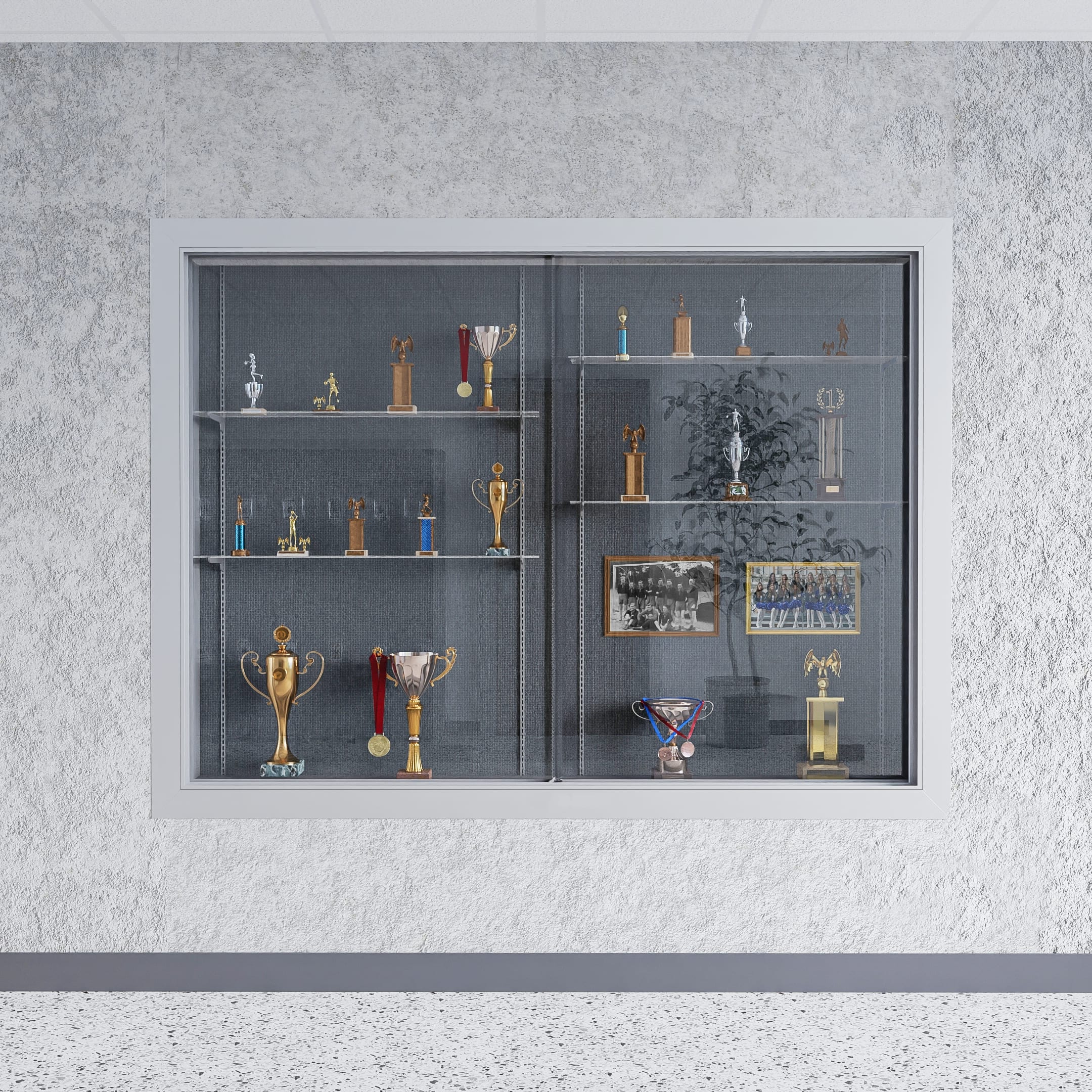 370 Series Recessed Display Case